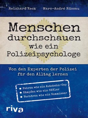 cover image of Menschen durchschauen wie ein Polizeipsychologe